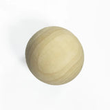 5PCs Natural Wooden Balls Big Size Wood Ball Spacer Beads No Hole 45mm-60mm