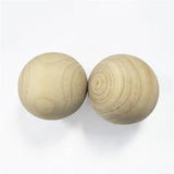5PCs Natural Wooden Balls Big Size Wood Ball Spacer Beads No Hole 45mm-60mm