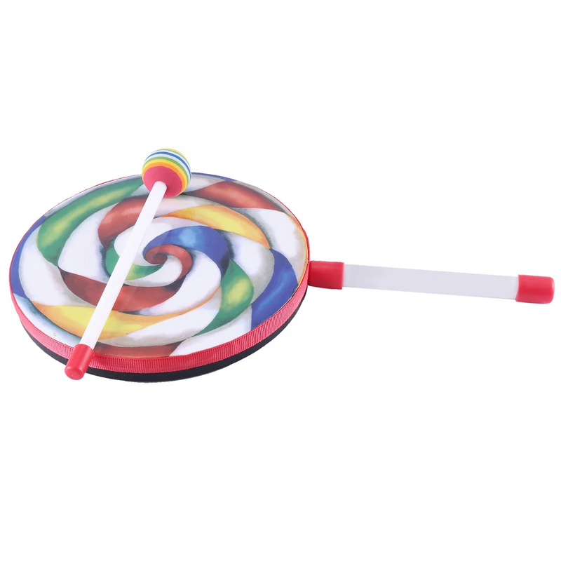 5Pack Lollipop Drum with Mallet Rainbow Music Rhythm Instruments Kids