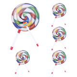 5Pack Lollipop Drum with Mallet Rainbow Music Rhythm Instruments Kids
