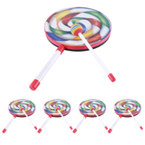 5Pack Lollipop Drum with Mallet Rainbow Music Rhythm Instruments Kids