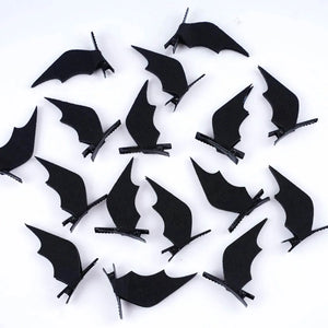 5Pair Punk Devil Bat Wings Hair Clip Barrette Cosplay Party Headwear