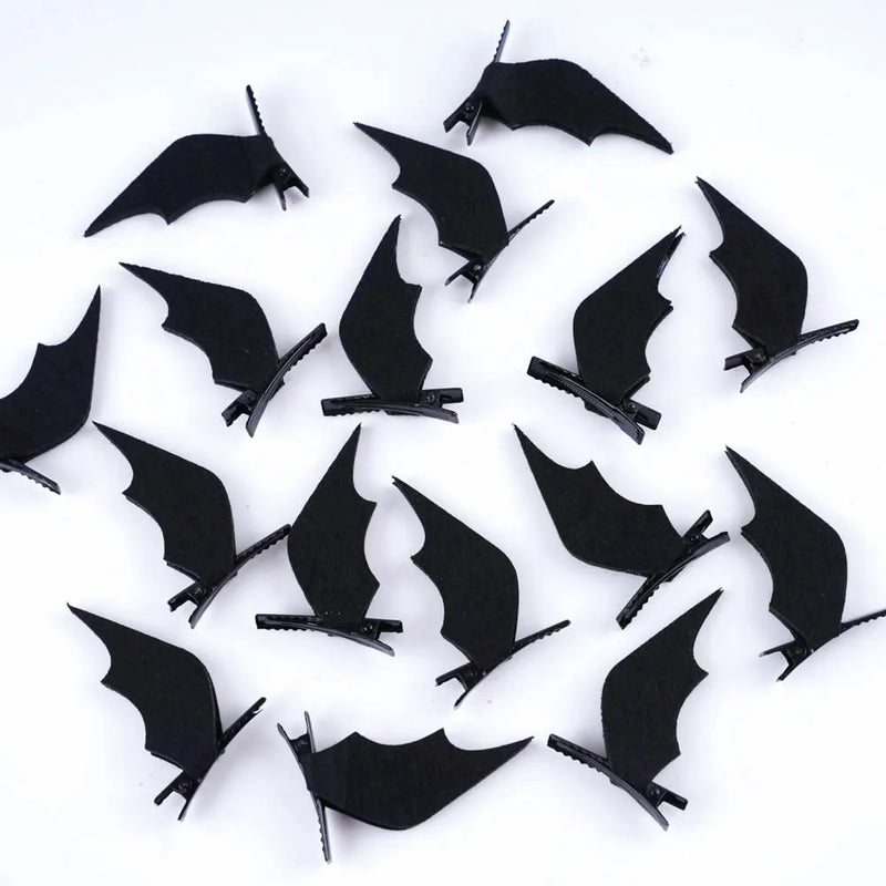 5Pair Punk Devil Bat Wings Hair Clip Barrette Cosplay Party Headwear