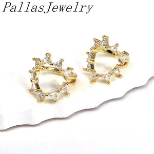 5Pairs CZ Crystal Zircon Ear Cuff Piercing Earrings Statement Party Gift