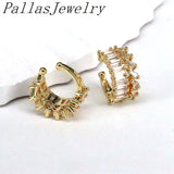 5Pairs CZ Crystal Zircon Ear Cuff Piercing Earrings Statement Party Gift