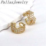 5Pairs CZ Crystal Zircon Ear Cuff Piercing Earrings Statement Party Gift