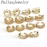 5Pairs CZ Crystal Zircon Ear Cuff Piercing Earrings Statement Party Gift