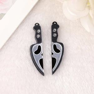 5Pairs Halloween Ghost Charms for DIY Earrings & Necklaces