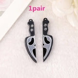 5Pairs Halloween Ghost Charms for DIY Earrings & Necklaces
