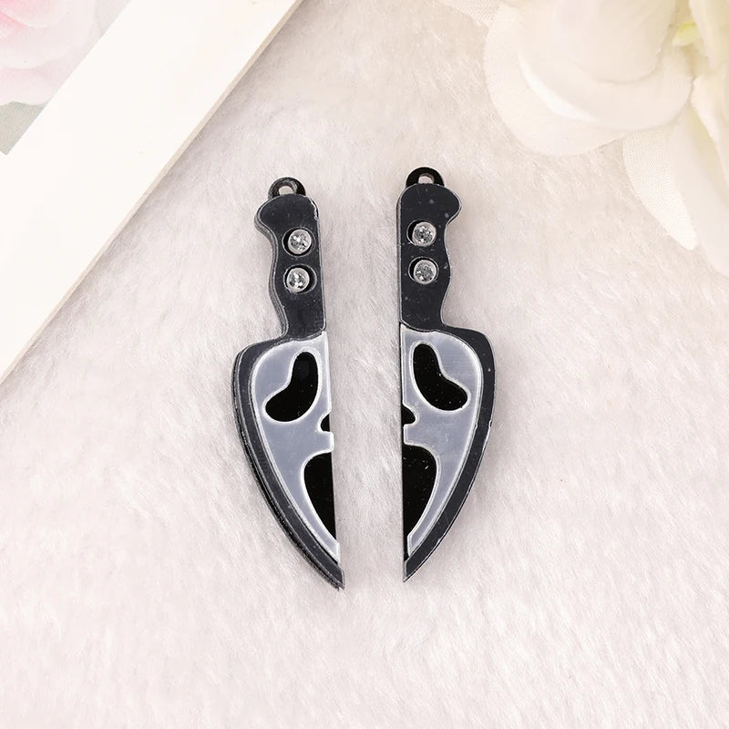 5Pairs Halloween Ghost Charms for DIY Earrings & Necklaces