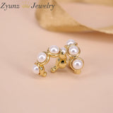 5Pairs Pearl Shells Ear Cuff for Women Circle Earclips