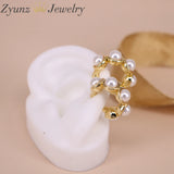 5Pairs Pearl Shells Ear Cuff for Women Circle Earclips