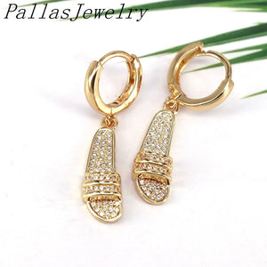 5Pairs Zircon Women Jewelry Earrings Slippers Earrings