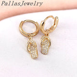 5Pairs Zircon Women Jewelry Earrings Slippers Earrings