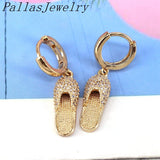 5Pairs Zircon Women Jewelry Earrings Slippers Earrings