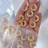 5Pairs Twisted Hoop Earrings Punk Classic Party Earring