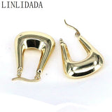 5Pairs Geometric Hoop Earrings 18K Plated for Wedding Party