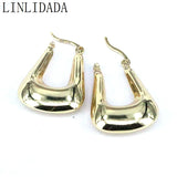 5Pairs Geometric Hoop Earrings 18K Plated for Wedding Party