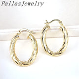 5Pairs Round Oval Punk Hoop Earrings Ear Clip Wedding Party Jewelry