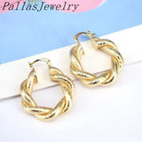 5Pairs Round Oval Punk Hoop Earrings Ear Clip Wedding Party Jewelry