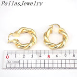 5Pairs Round Oval Punk Hoop Earrings Ear Clip Wedding Party Jewelry
