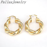 5Pairs Round Oval Punk Hoop Earrings Ear Clip Wedding Party Jewelry
