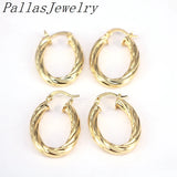 5Pairs Round Oval Punk Hoop Earrings Ear Clip Wedding Party Jewelry