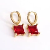 5Pairs Zircon Wedding Hoop Earrings For Women
