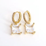 5Pairs Zircon Wedding Hoop Earrings For Women