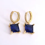 5Pairs Zircon Wedding Hoop Earrings For Women