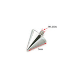 Titanium Internal Thread Cone Piercing 14G 16G Nose Ear Labret Earring Studs
