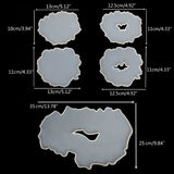 Large Resin Coaster Molds DIY Silicone Tray Epoxy Resin Kit