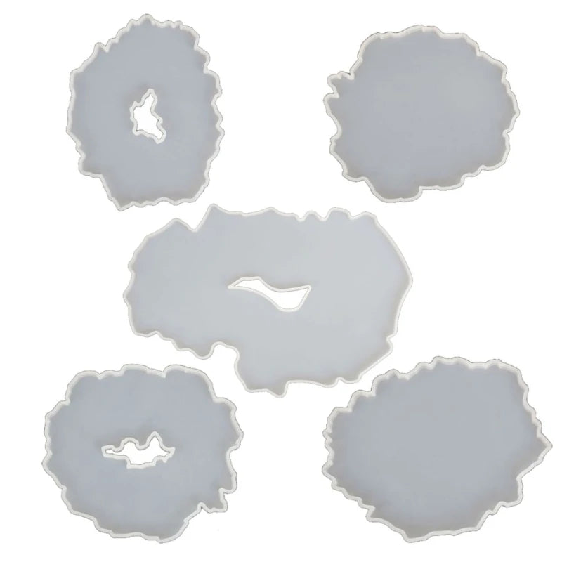 Large Resin Coaster Molds DIY Silicone Tray Epoxy Resin Kit