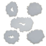 Large Resin Coaster Molds DIY Silicone Tray Epoxy Resin Kit