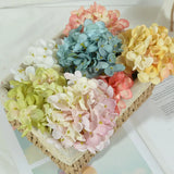 5Pcs Silk Hydrangea Flower Head Wedding DIY Arch Home Decoration