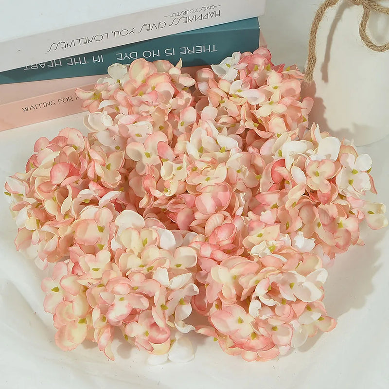 5Pcs Silk Hydrangea Flower Head Wedding DIY Arch Home Decoration