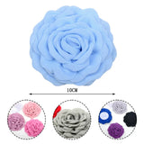 5Pcs Burnt Edge Rose Camellia Flower Heads DIY Hairpin Brooch