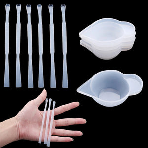 5Pcs 10ml Resin Mixing Measuring Cups Spoon Stick for DIY Jewelry Making