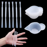 5Pcs 10ml Resin Mixing Measuring Cups Spoon Stick for DIY Jewelry Making