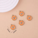 5Pcs 12*15mm Eye Charms for Jewelry Making Necklaces Pendants Earrings