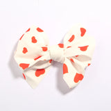 5Pcs 5.1" Hair Bow Boutique Bowknot Hair Accessories Flower Headwear DIY Hair