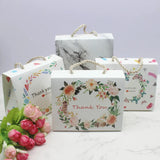 5Pcs DIY Jewelry Package Box Marbling Handle Box Party Decoration
