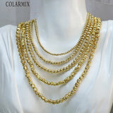 5Pcs 18K Plated Beads Necklace Choker for Winter