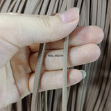 5Pcs*1Meter Grey Flat Leather Lace for DIY Craft
