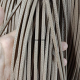 5Pcs*1Meter Grey Flat Leather Lace for DIY Craft