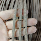 5Pcs*1Meter Grey Flat Leather Lace for DIY Craft