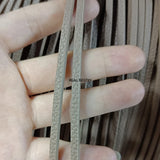 5Pcs*1Meter Grey Flat Leather Lace for DIY Craft