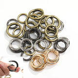 5Pcs Metal Spring Buckles Carabiner Hooks Handbag Clasp Stainless Steel Keyring