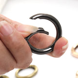 5Pcs Metal Spring Buckles Carabiner Hooks Handbag Clasp Stainless Steel Keyring
