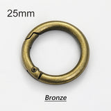 5Pcs Metal Spring Buckles Carabiner Hooks Handbag Clasp Stainless Steel Keyring
